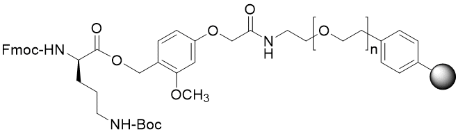 Fmoc-D-Orn(Boc) TentaGel S AC resin (0.16 - 0.26 mmol/g, 90 mm mesh)