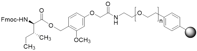 Fmoc-D-Ile TentaGel S AC resin (0.16 - 0.26 mmol/g, 90 mm mesh)