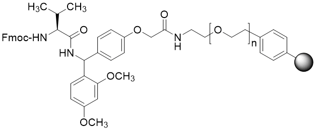 Fmoc-Val TentaGel S RAM resin (0.16 - 0.26 mmol/g, 90 mm mesh)
