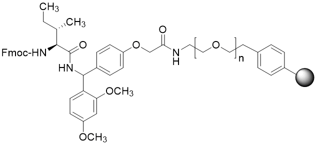 Fmoc-Ile TentaGel S RAM resin (0.16 - 0.26 mmol/g, 90 mm mesh)