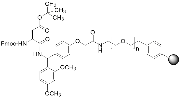 Fmoc-Asp(tBu) TentaGel S RAM resin (0.16 - 0.26 mmol/g, 90 mm mesh)