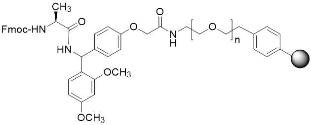 Fmoc-Ala TentaGel S RAM resin (0.16 - 0.26 mmol/g, 90 mm mesh)