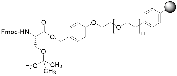 Fmoc-Ser(tBu) TentaGel S PHB resin (0.16 - 0.26 mmol/g, 90 mm mesh)