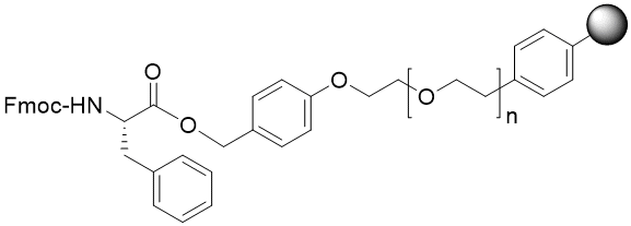 Fmoc-Phe TentaGel S PHB resin (0.16 - 0.26 mmol/g, 90 mm mesh)