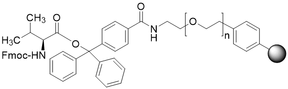 Fmoc-Val TentaGel S TRT resin (0.15 - 0.25 mmol/g, 90 mm mesh)