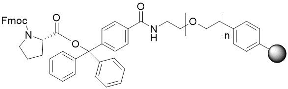 Fmoc-Pro TentaGel S TRT resin (0.15 - 0.25 mmol/g, 90 mm mesh)