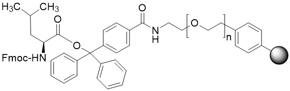 Fmoc-Leu TentaGel S TRT resin (0.15 - 0.25 mmol/g, 90 mm mesh)