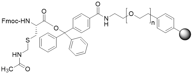 Fmoc-Cys(Acm) TentaGel S TRT resin (0.15 - 0.25 mmol/g, 90 mm mesh)