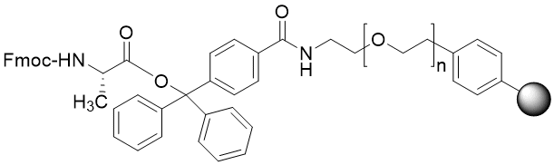 Fmoc-Ala TentaGel S TRT resin (0.15 - 0.25 mmol/g, 90 mm mesh)