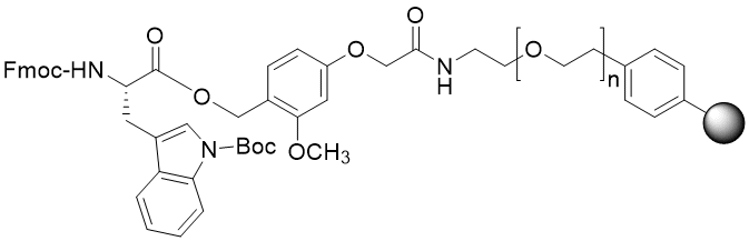 Fmoc-Trp(Boc) TentaGel S AC resin (0.16 - 0.26 mmol/g, 90 mm mesh)