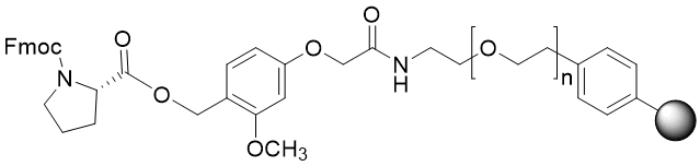 Fmoc-Pro TentaGel S AC resin (0.16 - 0.26 mmol/g, 90 mm mesh)