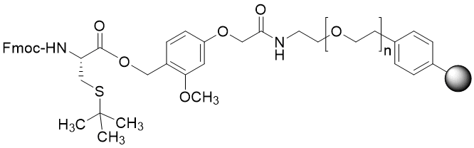 Fmoc-Cys(tBu) TentaGel S AC resin (0.16 - 0.26 mmol/g, 90 mm mesh)