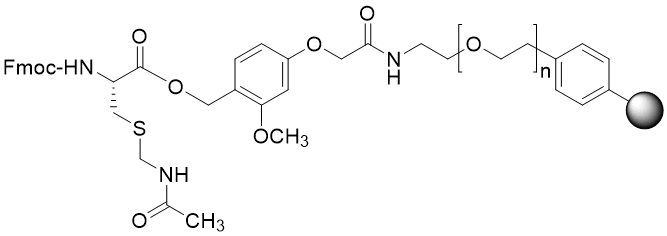 Fmoc-Cys(Acm) TentaGel S AC resin (0.16 - 0.26 mmol/g, 90 mm mesh)