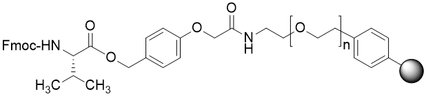 Fmoc-Val TentaGel R HMPA resin (0.15 - 0.22 mmol/g, 90 mm mesh)