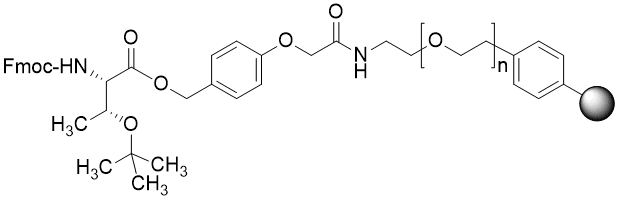 Fmoc-Thr(tBu) TentaGel R HMPA resin (0.15 - 0.22 mmol/g, 90 mm mesh)