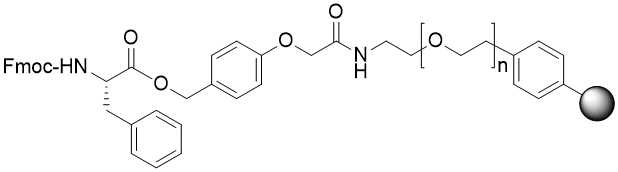 Fmoc-Phe TentaGel R HMPA resin (0.15 - 0.22 mmol/g, 90 mm mesh)