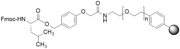 Fmoc-Leu TentaGel R HMPA resin (0.15 - 0.22 mmol/g, 90 mm mesh)