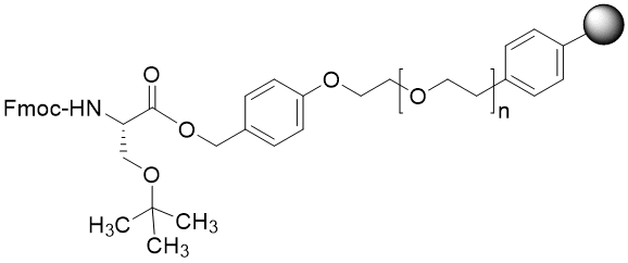 Fmoc-Ser(tBu) TentaGel R PHB resin (0.15 - 0.22 mmol/g, 90 mm mesh)