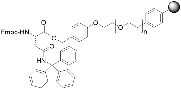 Fmoc-Asn(Trt) TentaGel R PHB resin (0.15 - 0.22 mmol/g, 90 mm mesh)