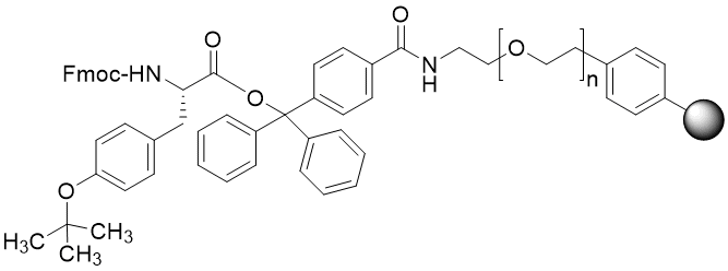 Fmoc-Tyr(tBu) TentaGel R TRT resin (0.1 - 0.22 mmol/g, 90 mm mesh)