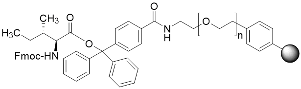 Fmoc-Ile TentaGel R TRT resin (0.1 - 0.22 mmol/g, 90 mm mesh)