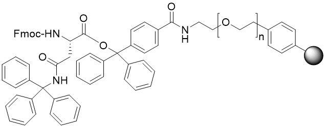 Fmoc-Asn(Trt) TentaGel R TRT resin (0.1 - 0.22 mmol/g, 90 mm mesh)
