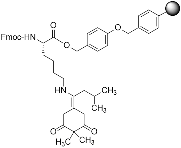 Fmoc-Lys(ivDde) Wang resin LL (0.2 - 0.35 mmol/g, 100 - 200 mesh)