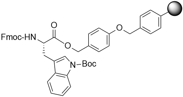 Fmoc-Trp(Boc) Wang resin LL (0.2 - 0.35 mmol/g, 100 - 200 mesh)