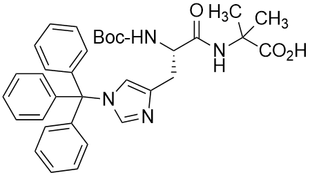 Na-Boc-Nim-trityl-L-histidyl-aminoisobutyric acid