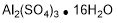 Sulfato de aluminio hexadecahidratado