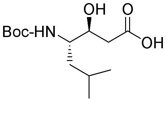 Boc-(3S,4S-4-amino-3-hydroxy-6-methylheptanoic acid