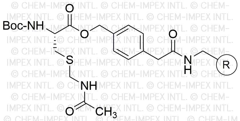 Resina de 4-oximetilfenilacetamidometil Boc-S-acetamidometil-L-cisteína