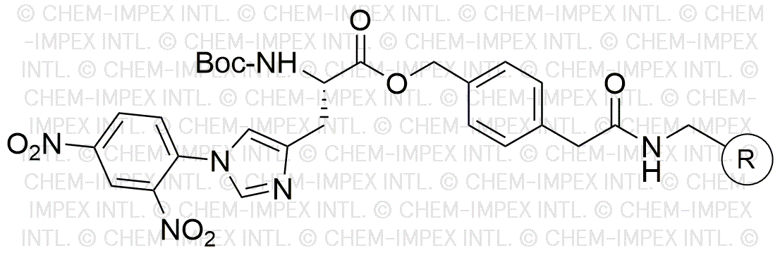 Resina de 4-oximetilfenilacetamidometilo de Nα-Boc-Nim-2,4-dinitrofenil-L-histidina