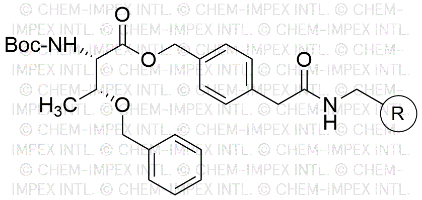 Résine boc-O-benzyl-L-thréonine 4-oxyméthylphénylacétamidométhyl