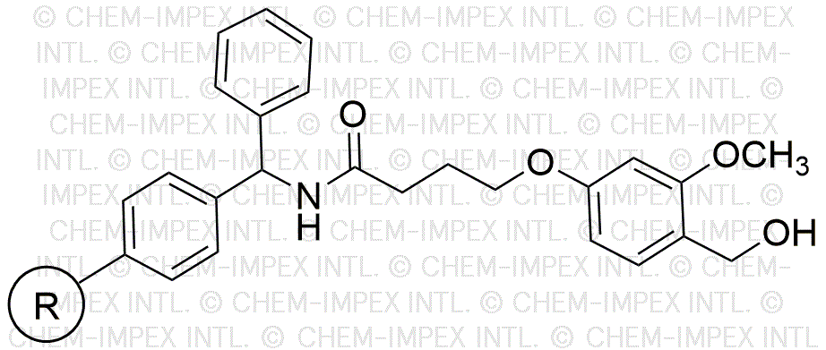 Résine 4-(4-hydroxyméthyl-3-méthoxyphénoxy)butyryl BHA