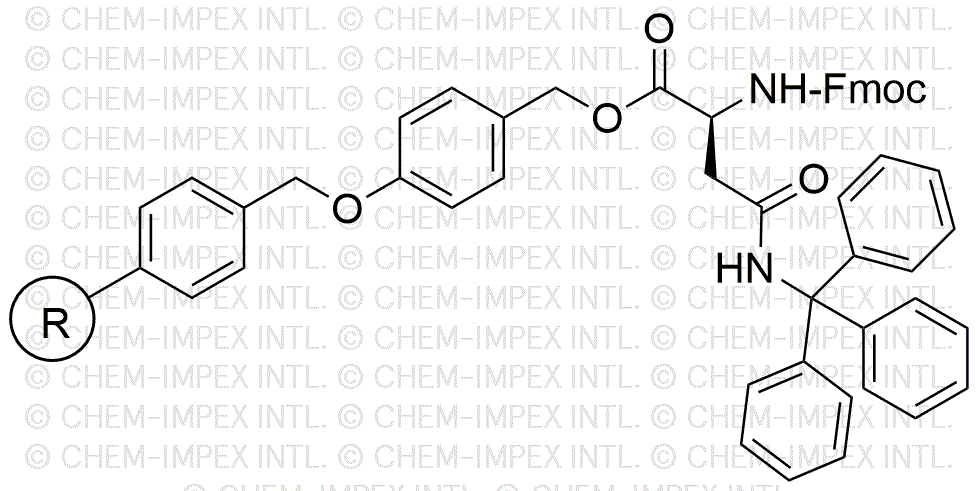 Nα-Fmoc-Nγ-trityl-D-asparagine 4-alkoxybenzyl alcohol resin
