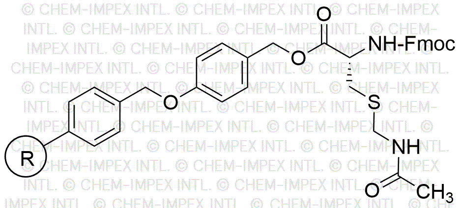 Fmoc-S-acetamidomethyl-D-cysteine 4-alkoxybenzyl alcohol resin