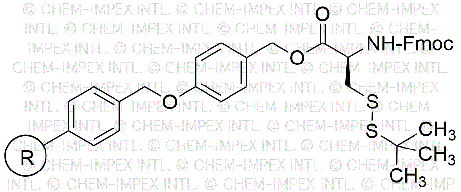 Fmoc-S-tert-butylthio-L-cysteine 4-alkoxybenzyl alcohol resin