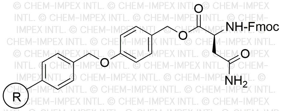 Nα-Fmoc-L-asparagine 4-alkoxybenzyl alcohol resin (0.3-0.8 meq/g, 100-200 mesh)