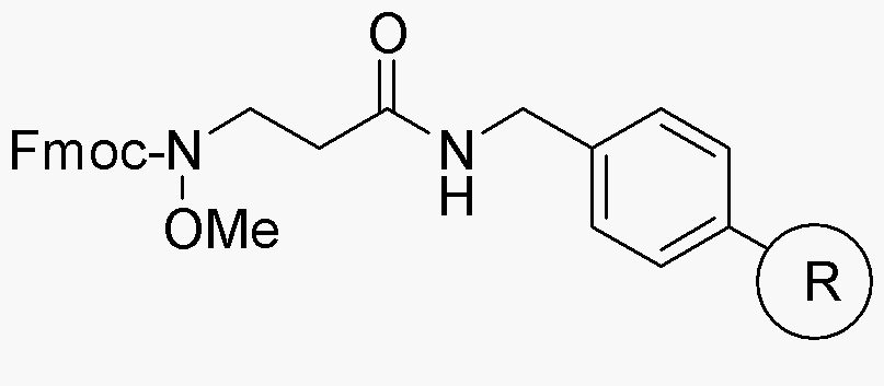 Nα-Fmoc-N-methoxy-β-alanine AM resin (0.3-0.8 meq/g, 100-200 mesh)