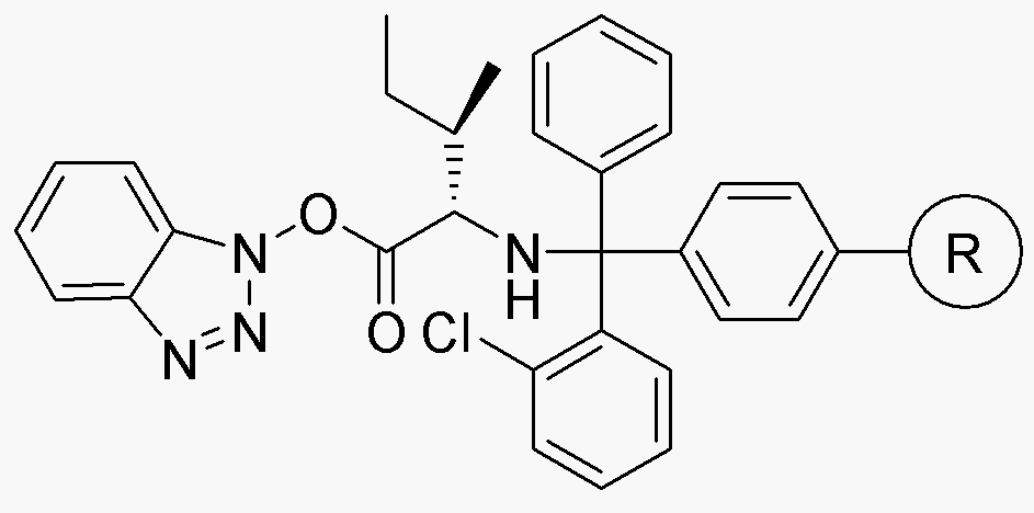 N-(2-Chlorotrityl resin)-L-isoleucine benzotriazolyl ester