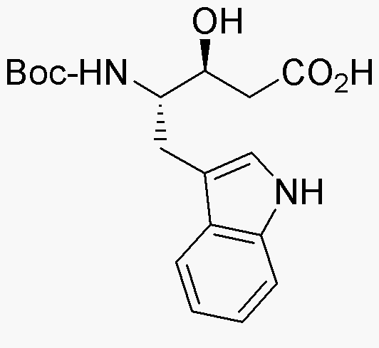 Boc-(3S,4S-4-amino-3-hydroxy-5-(3-indolyl)pentanoic acid