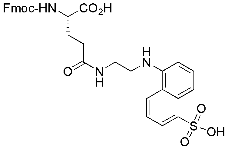 Fmoc-L-glutamic acid γ-[β-(5-naphthyl sulfonic acid)-ethylenediamine] ester