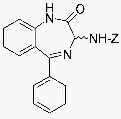 Z-(R,S-3-amino-2-oxo-5-fenil-1,4-benzodiazepina
