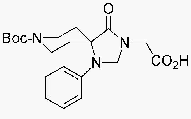 Boc-3-carboxymethyl-1-phenyl-1,3,8-triazaspiro[4.5]decan-4-one