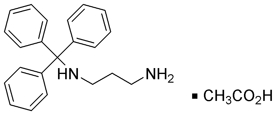 Trityl 1,3-diaminopropane acetate