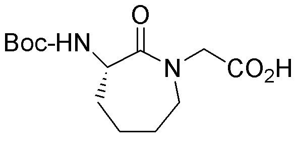Boc-(3S-3-amino-1-carboxymethyl-caprolactame