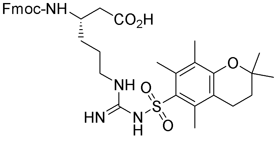 Fmoc-Nω-(2,2,5,7,8-pentamethyl-chromane-6-sulfonyl)-L-β-homoarginine