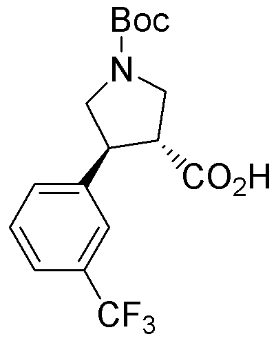 Boc-(+/-)-trans-4-(3-trifluoromethylphenyl)pyrrolidine-3-carboxylic acid