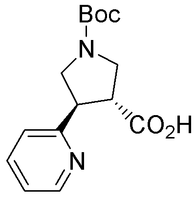 Boc-(+/-)-trans-4-(2-pyridinyl)pyrrolidine-3-carboxylic acid